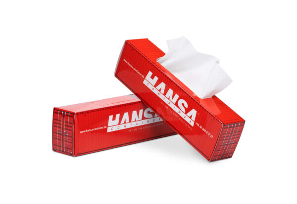 ruckbox Promotional Tissue box – Container HANSA