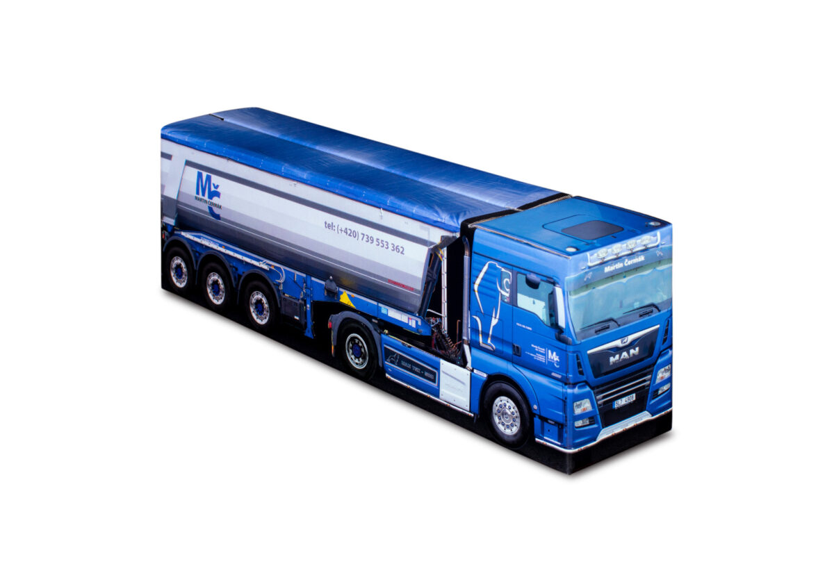 Truckbox Promotional Giftbox – MAN Truck with tipper semitrailer