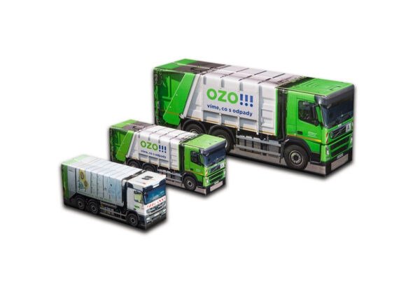 Truckbox Promotional Giftbox - size Plus, Midi, Mini - garbage trucks