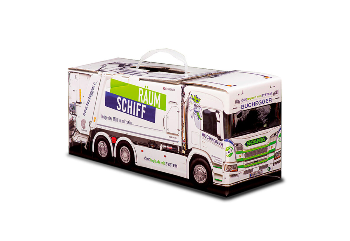 Truckbox Promotional Giftbox - Garbage truck Scania Buchegger