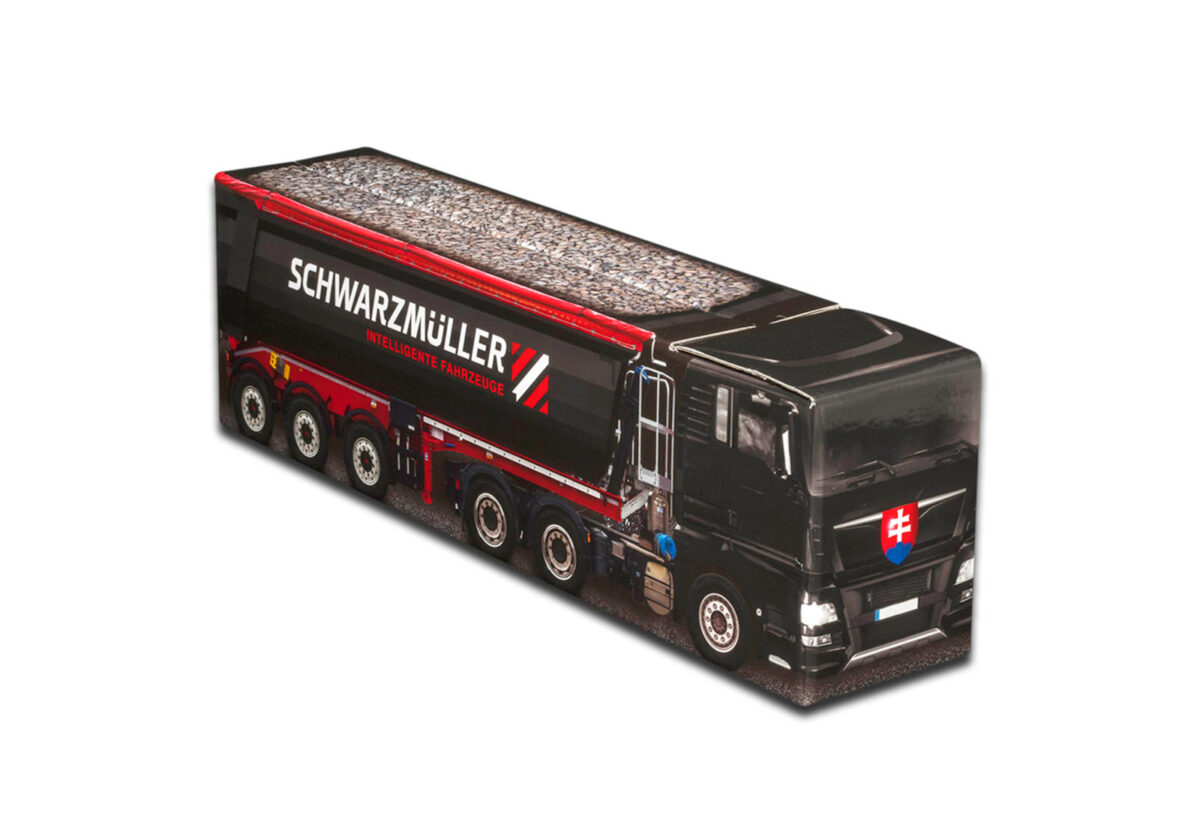 Truckbox Promotional Giftbox – Truck with tipper semitrailer Schwarzmüller