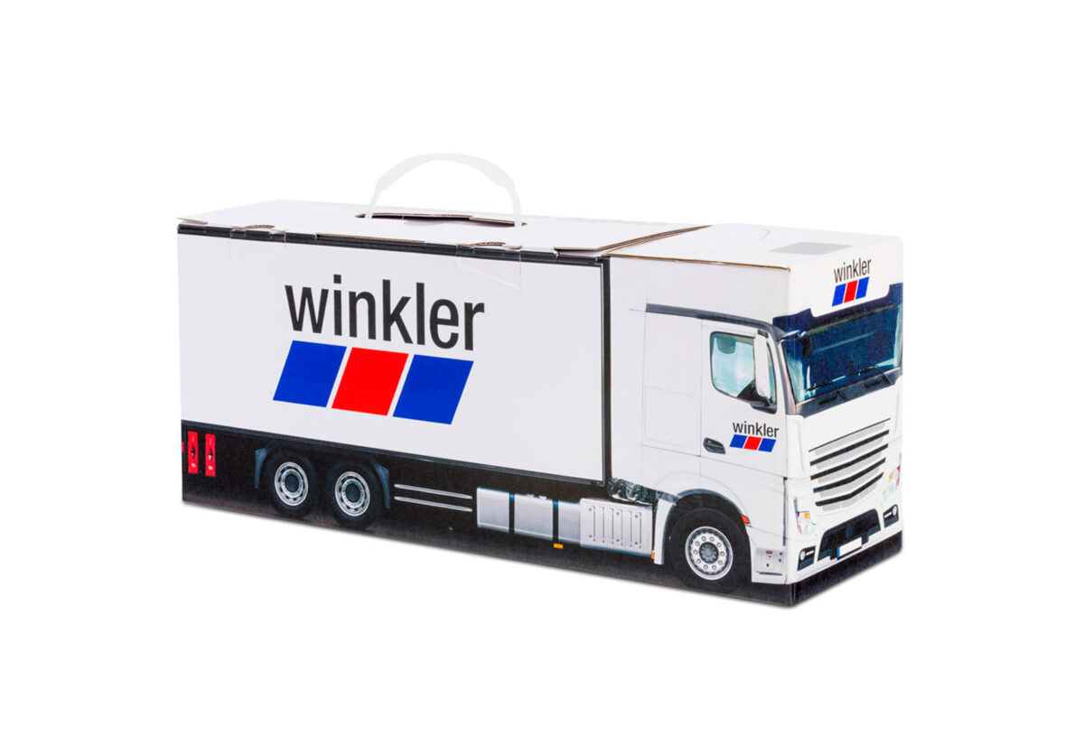 Truckbox Promotional Giftbox Truck superstructure, Mercedes Benz, Winkler