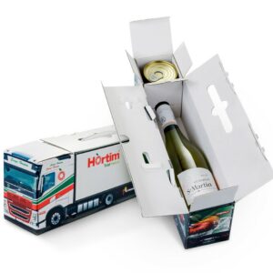 Truckbox Promotional Giftbox Truck wine bottle